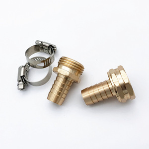Connecteur de réparation de tuyau 5/8'' fileté en laiton pour fixation de tuyau d'arrosage de jardin, adaptateur de tuyau robuste en vrac - Product Image 3