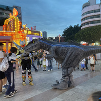 Zigong fabricant réaliste adulte robot raptor réel marche réaliste velociraptor anime dinosaure costume