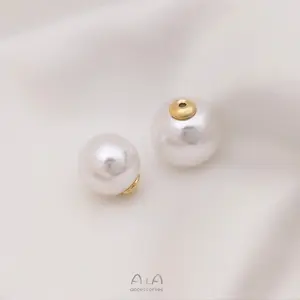 New Pearl Stopper DIY Handmade Earring Jewelry Making Accessories Pearl Stopper Beads For Ear Studs And Brooch