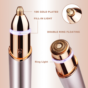 Conduroma Tondeuse à sourcils et rasoir facial rechargeable 2 en 1 pour femmes, épilateur facial indolore pour femmes - Product Image 5