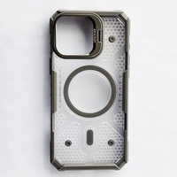 Vente chaude Transparent Armure Magnétique Caché Support pour iPhone 16 Pro Coque Vrunk Durable Robuste Protection Mobile Téléphone Cas