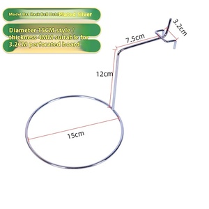 Siêu Thị Kệ Hiển Thị Giá Móc Điện Thoại Di Động Phụ Kiện Thực Phẩm Phần Cứng Công Cụ Đồ Trang Sức Móc Đục Hội Đồng Quản Trị Kim Loại - Product Image 1