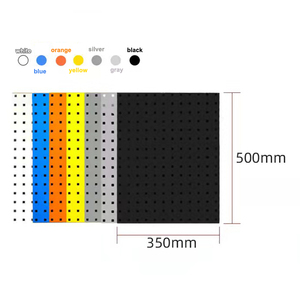 Placa Metálica Leadloong de 500*350*20mm <span class=keywords><strong>para</strong></span> Colgar <span class=keywords><strong>Herramientas</strong></span> en la Pared, Organizador de Objetos, Caja de Almacenamiento, Placa con Orificios Cuadrados <span class=keywords><strong>para</strong></span> Tornillos y Ganchos - Product Image 3