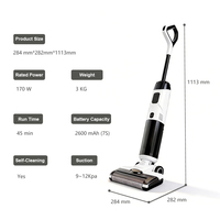 Aspirateur balai sans fil léger et ergonomique à faible MOQ, autonettoyant, multi-surfaces, pour sols durs de maison et chambre