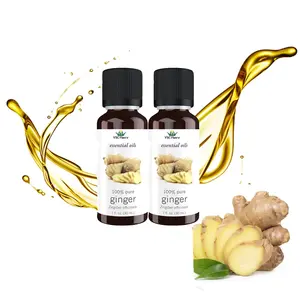 100% pure natural 10/30 ml private label ginger essential oil slimming ginger belly drainage oil for fat weight loss