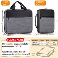 Sac fourre-tout imperméable pour église certifié BSCI, grande housse de transport pour Bible, étui portable pour livres, sacs de transport pour Bible pour femmes
