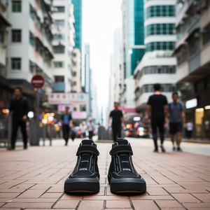 Chaussures décontractées montantes pour hommes, style Hong Kong, chaussures de sport tendance polyvalentes pour jeunes, nouveau style de marche - Product Image 2