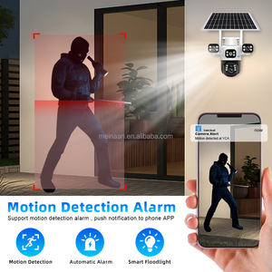 OEM Eseecloud 4G Netzwerk Solar panel Drahtlose PTZ-Kamera mit geringem Strom verbrauch <span class=keywords><strong>3</strong></span> Objektive CCTV-Sicherheit im Freien 4G Sim-Karte Solar kamera - Product Image 6