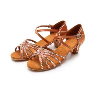 Nouvelles chaussures de danse latine brillantes pour enfants princesse chaussures de danse de salon pour enfants - Product Image 4