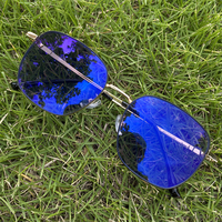 Lunettes de soleil photochromiques polarisées anti-reflet, monture carrée en titane noir, verres optiques photochromiques pour hommes