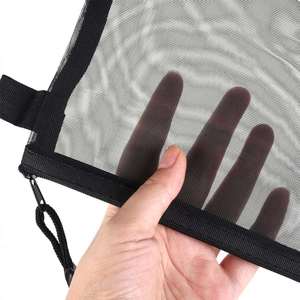 Estuche de malla portátil para lápices, transparente y visible, con cremallera resistente, bolsa de papelería para almacenamiento de útiles escolares y de dibujo. - Product Image 4