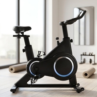 Vélo de spinning magnétique de luxe en acier pour la maison, silencieux, pour l'exercice stationnaire, le fitness et l'entraînement cycliste intérieur, capacité 264 lb