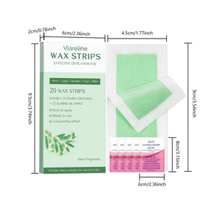 Meilleures ventes VIARELINE <span class=keywords><strong>Épilation</strong></span> douce et efficace sans laisser de points noirs Bandes de <span class=keywords><strong>cire</strong></span> <span class=keywords><strong>pour</strong></span> <span class=keywords><strong>épilation</strong></span> lisse du <span class=keywords><strong>visage</strong></span> et du corps - Product Image 2