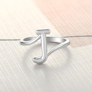<span class=keywords><strong>Xlove</strong></span> nouvelle mode bijoux initiaux unis personnalisés bague en argent sterling de A à Z anneaux - Product Image 2