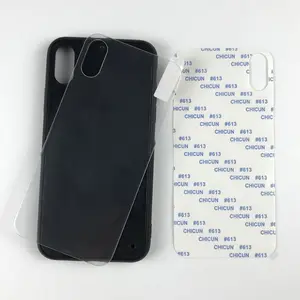 2D Tempered Glass Case UV Painted Phone Case DIY Stickers Paper Phone Covers