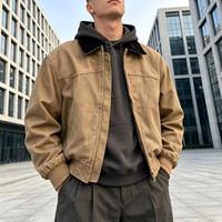 Veste de travail d'hiver en toile Canvas Fireman Lobster Clasp Workwear avec logo personnalisé