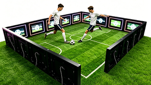 Simulateur <span class=keywords><strong>de</strong></span> football en salle : Défi circulaire <span class=keywords><strong>de</strong></span> réaction rapide avec équipement métallique pour l'entraînement des pieds rapides - Product Image 2