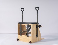Ensemble de chaises de step portables en bois de caoutchouc pour la maison, le studio, le fitness, la musculation et l'entraînement au yoga