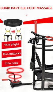 Cinta de correr manual multifunción económica para uso doméstico, frecuencia cardíaca mecánica plegable para correr con masaje y paso a paso 130kgs - Product Image 6