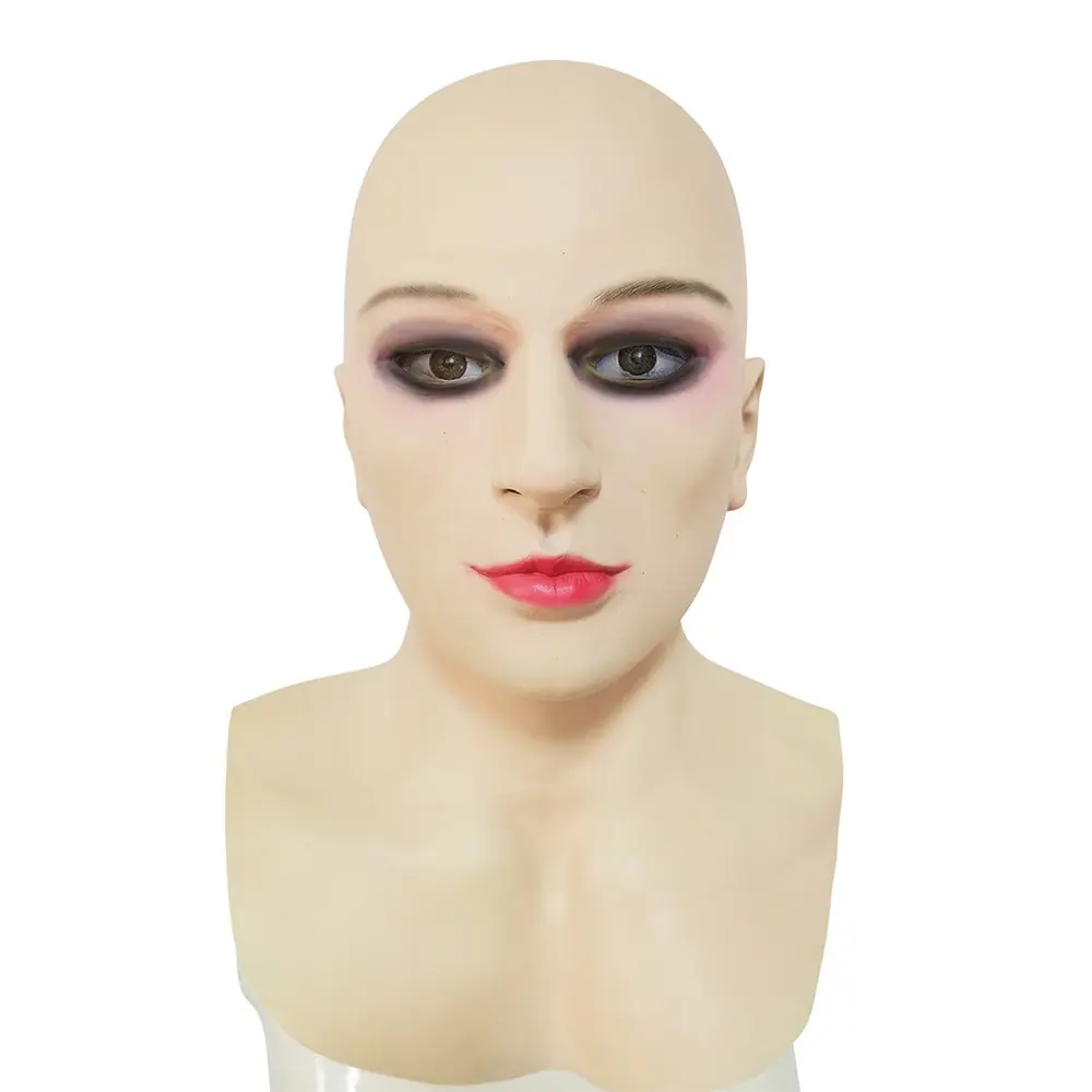 DIY背景フロアシリコンマスク美容フェイシャルヘッドシミュレーションマスク