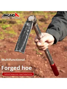 Houe de jardin en acier au carbone idéal pour briser l'argile <span class=keywords><strong>compact</strong></span>ée du sol - Product Image 2