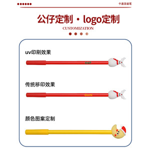 Christmas Cartoon Gel Pens <b>Plastic</b> Durable Promotional Gift Writing Tool - Product Image 3