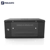 Kabinet Jaringan Dinding 19 Inch 12U Kustom OEM, Rak Server Mini untuk Peralatan Switch Jaringan Kantor