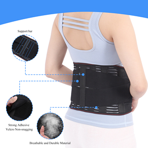 Chất lượng cao Đôi Kéo thắt lưng có thể điều chỉnh hỗ trợ thể thao Corset thấp hơn trở lại eo cú đúp để giảm đau mùa hè y tế - Product Image 3