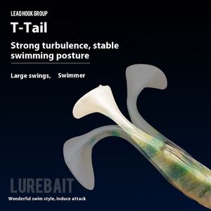 Esca in PVC con fondo Anti-appesa bionica stampata in 3D con coda a coda morbida di pesce carpa pesca selvatica Luya finto pesce persico mandarino Anti-appesa - Product Image 4