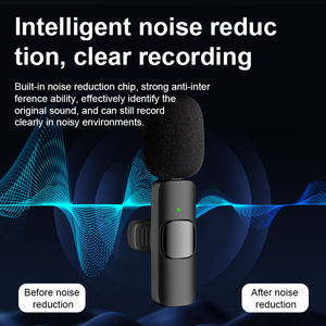 Microphone Lavalier <span class=keywords><strong>Sans</strong></span> <span class=keywords><strong>Fil</strong></span> K9 Professionnel à Réduction de Bruit Type-C pour Téléphones Mobiles <span class=keywords><strong>iPhone</strong></span> & Android - Product Image 6