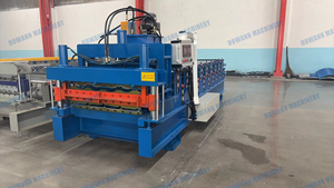 Nouvelle machine de formage de tôles de toiture IBR en tuiles émaillées, machine de formage de rouleaux de toiture trapézoïdale - Product Image 2