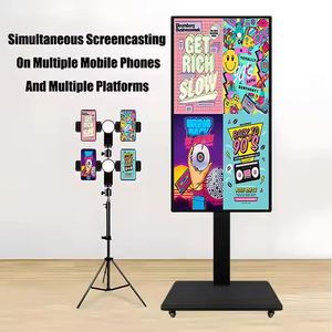 32 pouces Youtube <span class=keywords><strong>Facebook</strong></span> écran interactif sans fil écran Projection Mobile Smart Tv Equipement Live Streaming pour Tiktok - Product Image 4