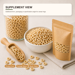 Anillos de Cereal de Frutas Mixtas Bajos en Azúcar <span class=keywords><strong>Sin</strong></span> <span class=keywords><strong>Gluten</strong></span> para Desayuno con Yogur o Leche, Venta al por Mayor a Granel, Grado Alimenticio China, 12 Meses - Product Image 3