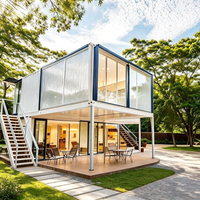 Maison modulaire préfabriquée en acier léger, design moderne de luxe, étanche, pour hôtel, appartement, villa, habitation, boutique