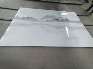 Pierre frittée blanche <span class=keywords><strong>KAMIYA</strong></span> grand format pour mur de fond de hall d'hôtel, résistante aux UV, haute dureté - Product Image 2