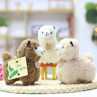 Porte-clés Peluche Alpaga Mignon, Poupée en Peluche Llama, Breloque Sac Portefeuille Femme Fille, Pendentif Peluche Mouton Agneau