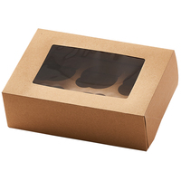Boîtes à pâtisserie en papier pliables personnalisées en gros, boîtes de luxe pour pain, beignets, pâtisserie, boîtes à gâteaux en papier kraft