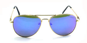 Occhiali da Sole <span class=keywords><strong>Aviator</strong></span> Personalizzati ONLYLOVE OL-AS001 con Montatura in Legno, <span class=keywords><strong>Lenti</strong></span> Acriliche a Cerchio Completo, Specchio Dorato, Leggeri e con Protezione UV - Product Image 5