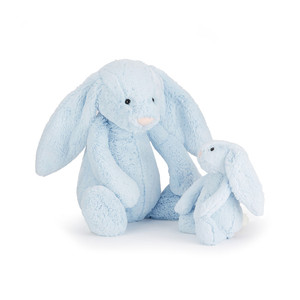 Jelly Bunny Lapin en peluche moyen <span class=keywords><strong>bleu</strong></span> timide, jouet en peluche doux, cadeau d'anniversaire idéal - Product Image 4