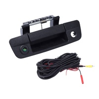 Tovision Poignée de porte de hayon Caméra de recul HD pour Dodge RAM 1500 2500 3500 2009 ~ 2015 (Poignée de porte noire)