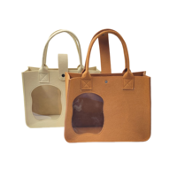 Sac fourre-tout en feutre non tissé avec logo personnalisé, écologique, réutilisable, sac de shopping pour femmes, vente en gros
