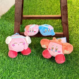 XUX 17cm-20cm 12 zodyak Kirby karikatür Anime oyunu bebek Kirby yıldız çocuklar için dolması peluş oyuncak yatak odası toptan