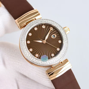 Luxury High Quality Waterproof Luminous Ladies Mechanical <b>Watch</b> Moissanite <b>Case</b> Sapphire Crystal 34mm Date Display Elegant Style - Product Image 5