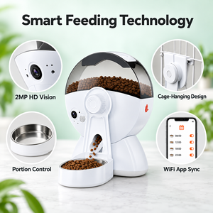 Dispensador Automático de Comida para Mascotas con Cámara HD, Monitoreo Remoto y Alimentación Programada para Gatos - Product Image 1