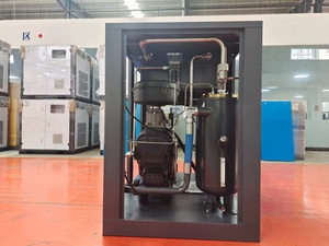 Винтовой компрессор Airking 30 л.с. (22 кВт), двухступенчатый, 8-10 бар, 380В, 50Гц, <span class=keywords><strong>3</strong></span> фазы, с воздушным охлаждением, с ПЛК, насос-двигатель - Product Image 3