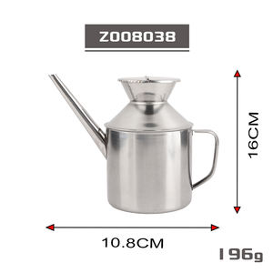 Boquilla de acero inoxidable de boquilla larga de vertido suave de grado alimenticio, olla de aceite, hervidor de aceite resistente a fugas para aceites de cocina - Product Image 6