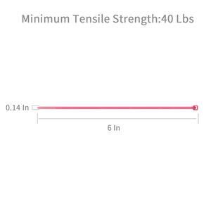 ピンク100個3.6 * 150mmナイロンPA 66自己ロックケーブルタイUVジップタイプラスチックワイヤーファスナー - Product Image 2