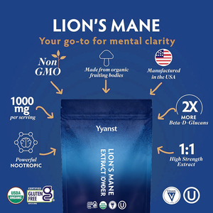Extrait de Crinière de Lion de haute qualité, marque privée, favorise une meilleure humeur, action rapide et relaxation longue durée, en poudre. - Product Image 3