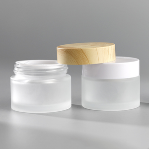 Échantillon gratuit de contenants <span class=keywords><strong>en</strong></span> <span class=keywords><strong>verre</strong></span> transparent mat avec couvercle blanc, 5g 10g 20g 30g 50g, petits flacons cosmétiques pour soins de la peau, pots à crème - Product Image 6