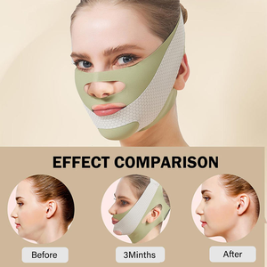 Commercio all'ingrosso Anti-rughe fasciatura snellente facciale cinturino faccia V-Line cinghia di sollevamento doppio mento cinturino <span class=keywords><strong>per</strong></span> <span class=keywords><strong>dormire</strong></span> - Product Image 6